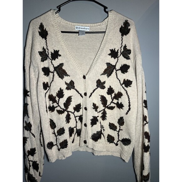 Sweaters - Women’s Granny/Cottage Core Fall Theme Cardigan Size Large